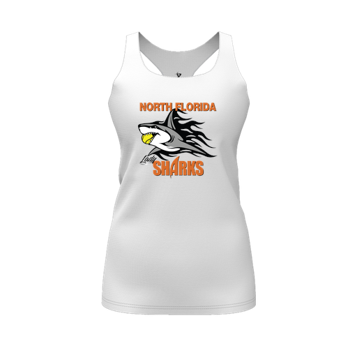 [FT0TRBWH-FYS-LOGO2] Decker Racerback Tank Top (Female Youth S, White, Logo 2)