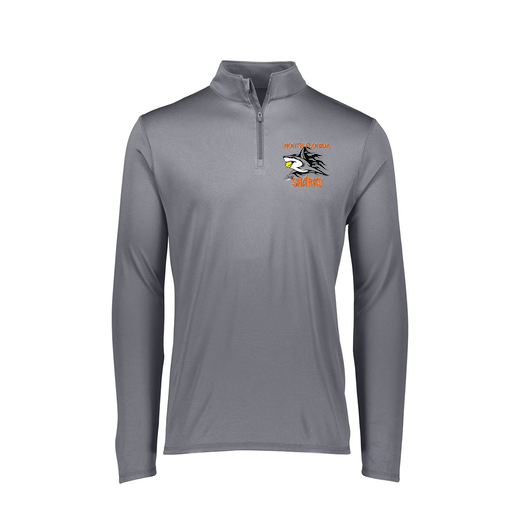 [FTLQFLGY-FAXS-LOGO2] Decker Women's Flex-Lite 1/4 Zip Shirt (Female Adult XS, Gray, Logo 2)