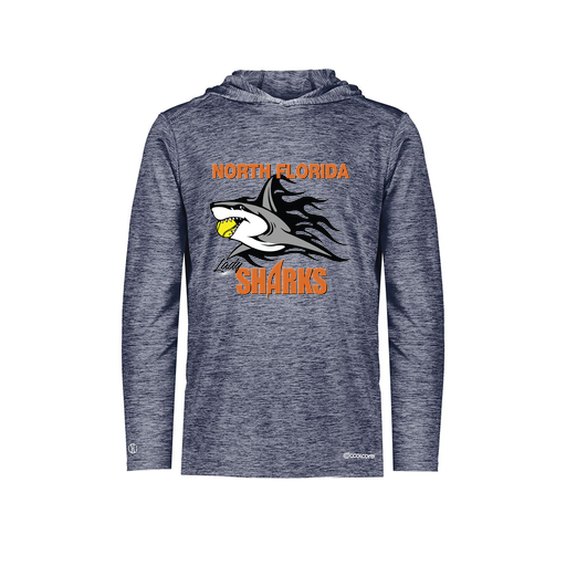 [FOLHCGNV-YS-LOGO2] Decker Youth Charge Hoodie (Youth S, Navy, Logo 2)