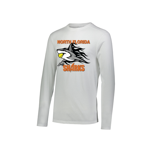 [FTLCUBWH-YS-LOGO2] Decker Youth Tri-Blend T-Shirt - Long Sleeve (Youth S, White, Logo 2)